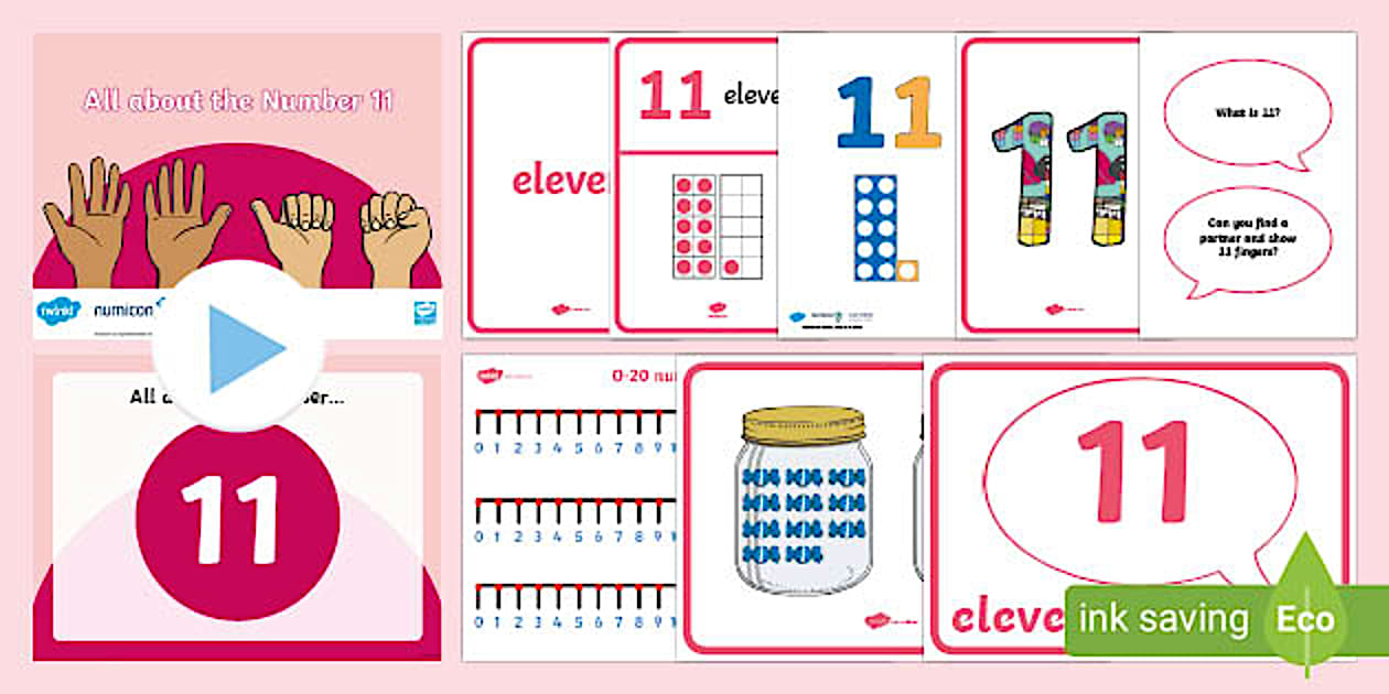 All About Number 11 Resource Pack (Includes Numicon Shapes)